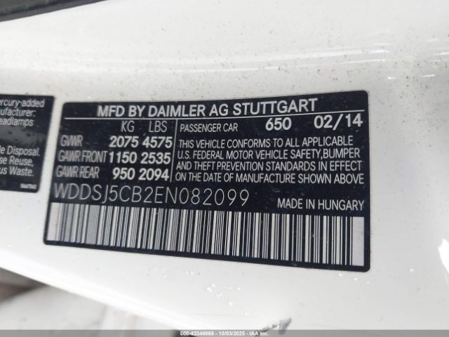 2014 MERCEDES-BENZ CLA 45 AMG WDDSJ5CB2EN082099 Photo 8