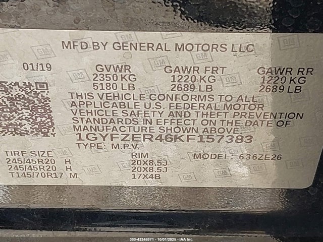 2019 CADILLAC XT4 1GYFZER46KF157383 Photo 8