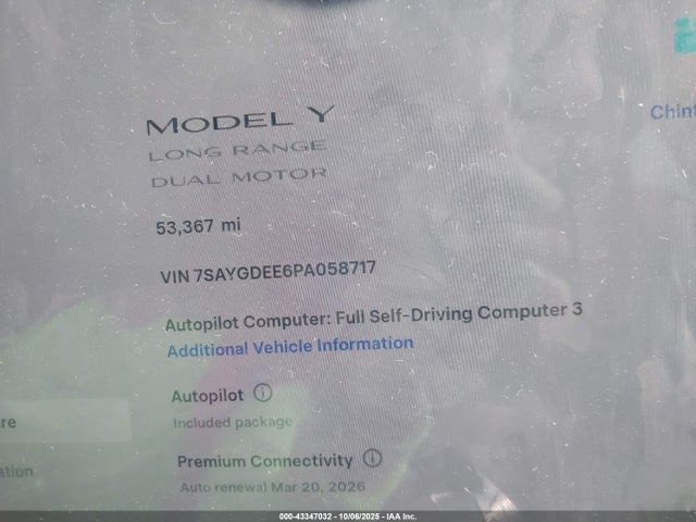 2023 TESLA MODEL Y 7SAYGDEE6PA058717 Photo 8