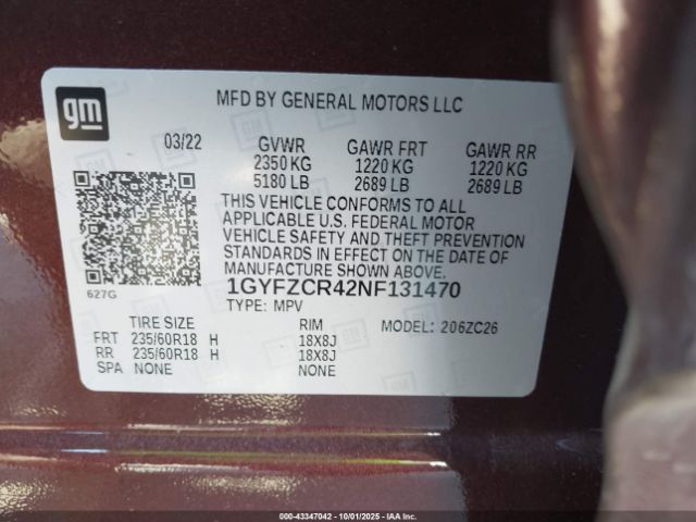 2022 CADILLAC XT4 1GYFZCR42NF131470 Photo 8