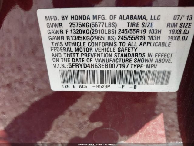 2014 ACURA MDX 5FRYD4H63EB007197 Photo 8