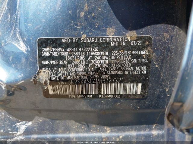 2021 SUBARU FORESTER JF2SKASC4MH572732 Photo 8