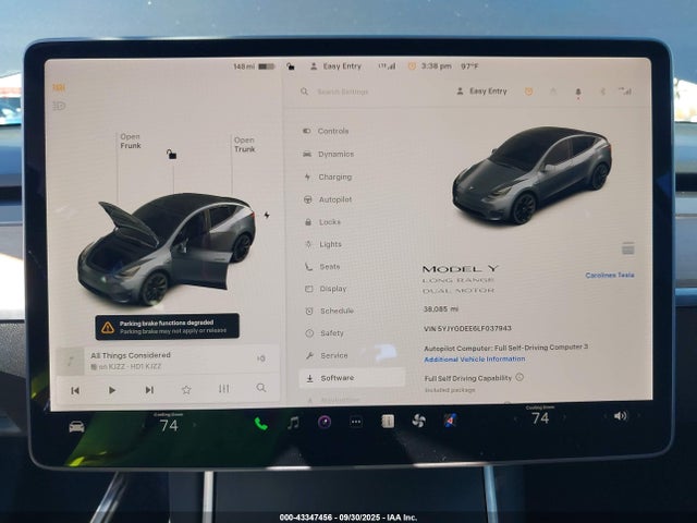 2020 TESLA MODEL Y 5YJYGDEE6LF037943 Photo 6
