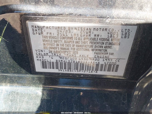 Nissan 2023 2023 3N1AB8CV8PY271878 Image 9