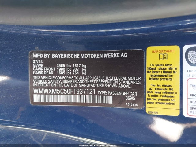 2015 MINI HARDTOP WMWXM5C50FT937121 Photo 8