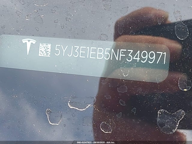 2022 TESLA MODEL 3 5YJ3E1EB5NF349971 Photo 8