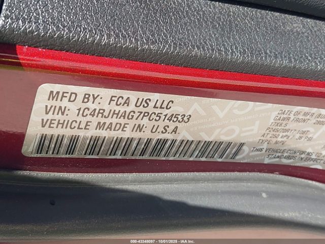 2023 JEEP GRAND CHEROKEE 1C4RJHAG7PC514533 Photo 8