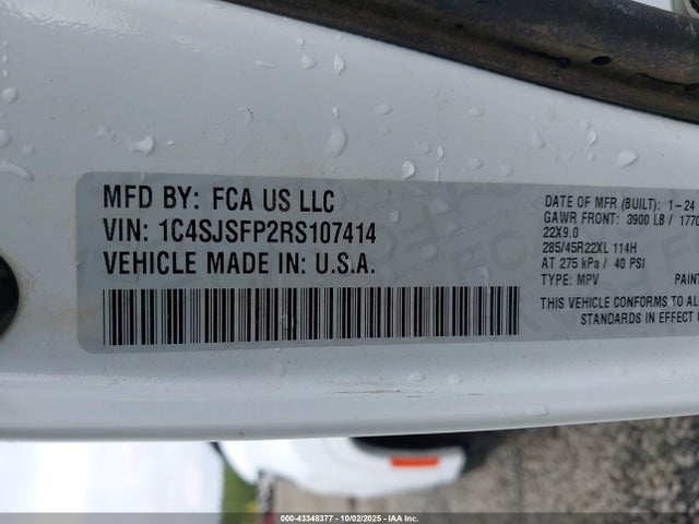 Jeep Grand Wagoneer L 2024 1C4SJSFP2RS107414 Image 9