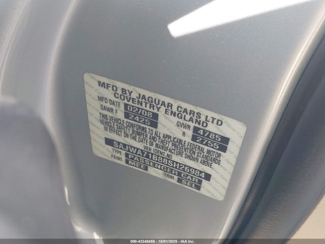 2008 JAGUAR XJ SAJWA71B88SH26984 Photo 8
