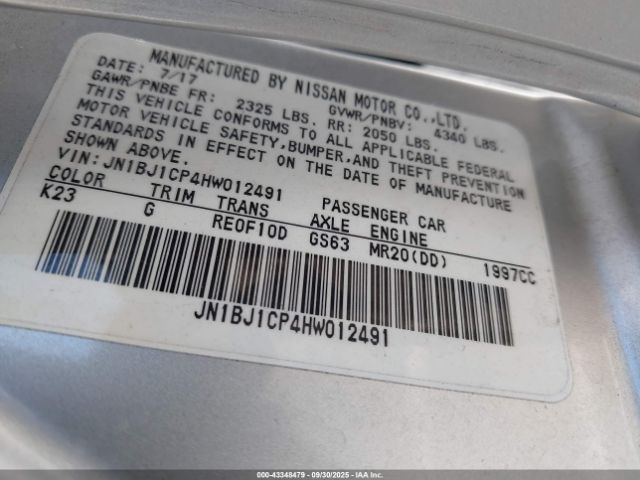 2017 NISSAN ROGUE SPORT JN1BJ1CP4HW012491 Photo 8