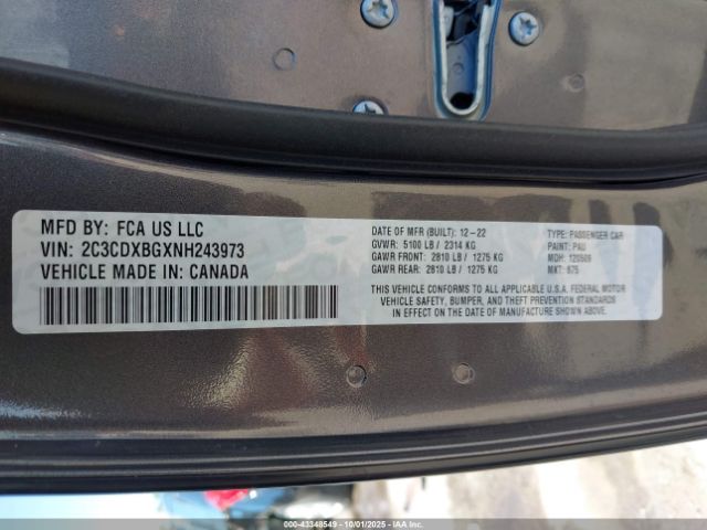 2022 DODGE CHARGER 2C3CDXBGXNH243973 Photo 8