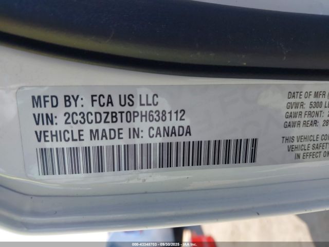 2023 DODGE CHALLENGER 2C3CDZBT0PH638112 Photo 8