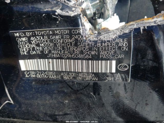 2017 LEXUS IS 200T JTHBA1D29H5048584 Photo 8