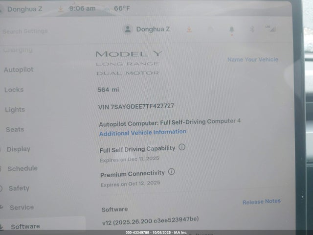 2026 TESLA MODEL Y 7SAYGDEE7TF427727 Photo 6