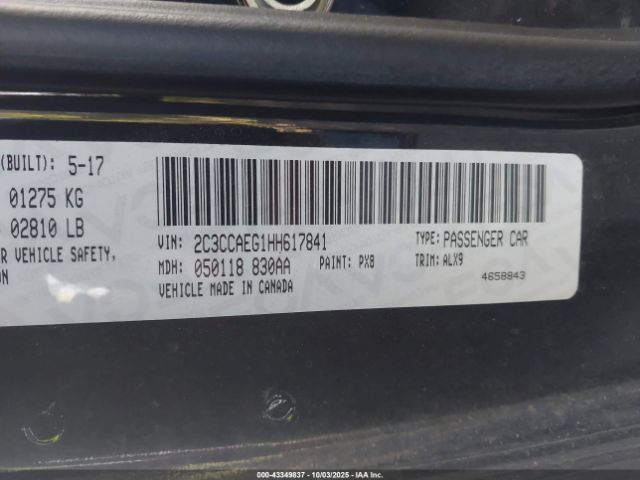 2017 CHRYSLER 300C 2C3CCAEG1HH617841 Photo 8