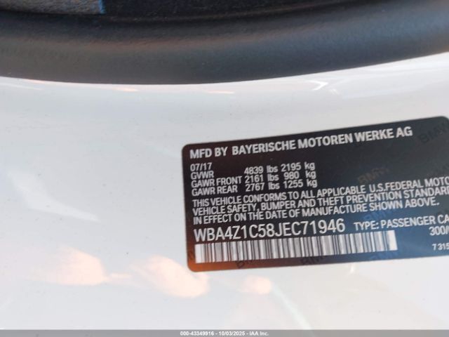 2018 BMW 430I WBA4Z1C58JEC71946 Photo 8