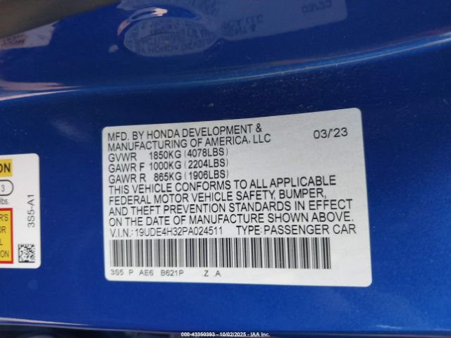 2023 ACURA INTEGRA 19UDE4H32PA024511 Photo 8