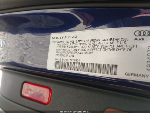 2023 AUDI A4 WAUBBAF4XPN010824 Photo 8