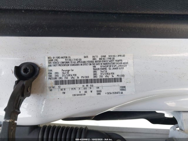 Ford Focus 2015 1FADP3F23FL286625 Image 9