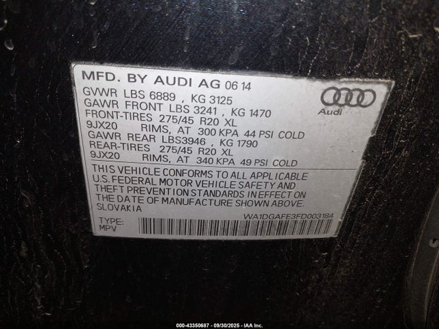 2015 AUDI Q7 WA1DGAFE3FD003184 Photo 8
