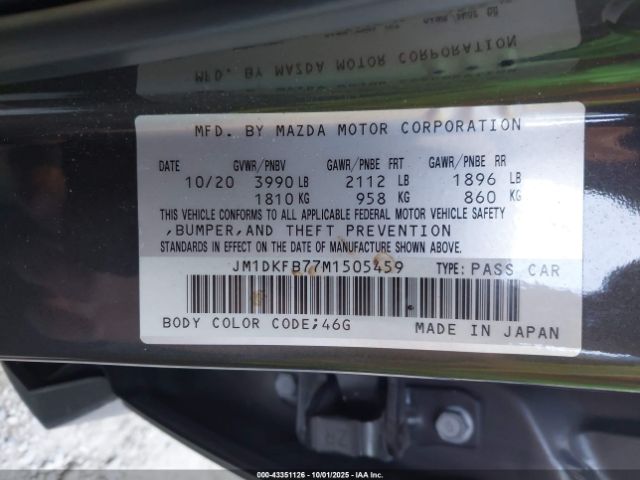 2021 MAZDA CX-3 JM1DKFB77M1505459 Photo 8