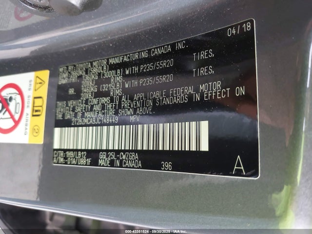 Lexus 2gr-fks 2018 2T2BZMCA9JC148449 Image 9