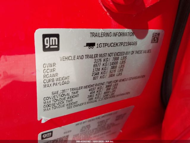 2023 GMC SIERRA 1500 1GTPUCEK7PZ194465 Photo 8
