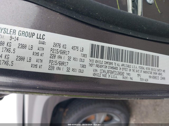 1C4NJRFBXFD120602 Jeep Patriot