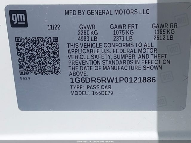 2023 CADILLAC CT5-V 1G6DR5RW1P0121886 Photo 8