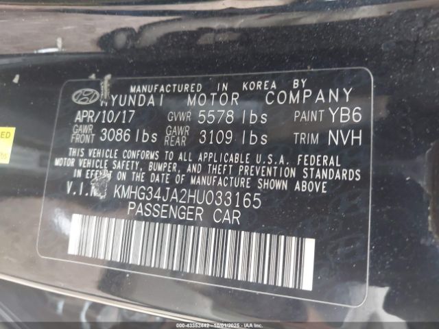 2017 GENESIS G90 KMHG34JA2HU033165 Photo 8