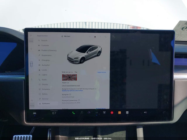 2021 TESLA MODEL S 5YJSA1E69MF453081 Photo 6