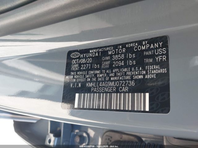 2021 HYUNDAI ELANTRA KMHLL4AG9MU072736 Photo 8