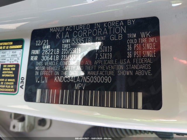 KNDC34LA7N5030090 KIA EV6
