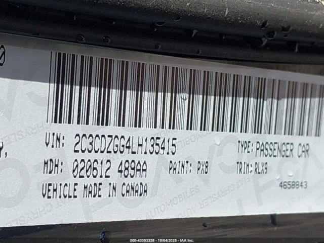 2020 DODGE CHALLENGER 2C3CDZGG4LH135415 Photo 8