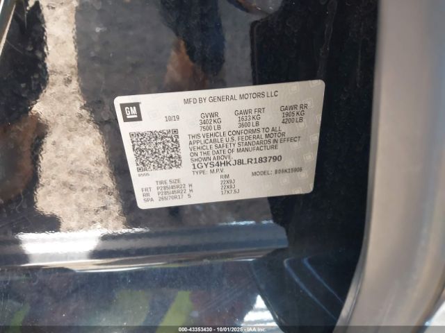 2020 CADILLAC ESCALADE ESV 1GYS4HKJ8LR183790 Photo 8