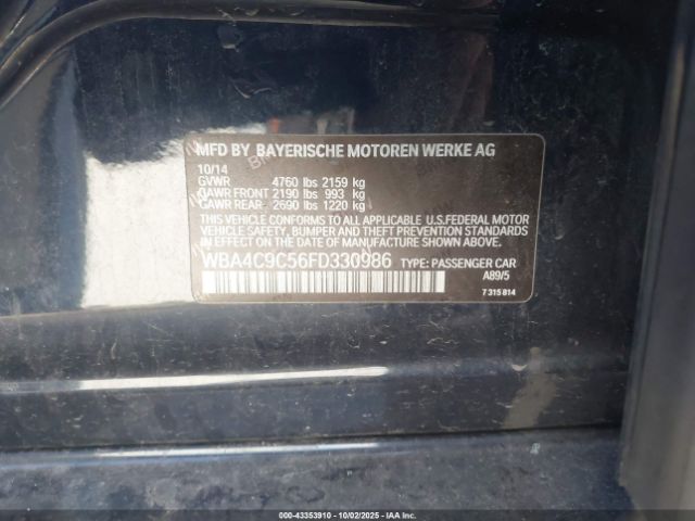 2015 BMW 428 GRAN COUPE WBA4C9C56FD330986 Photo 8