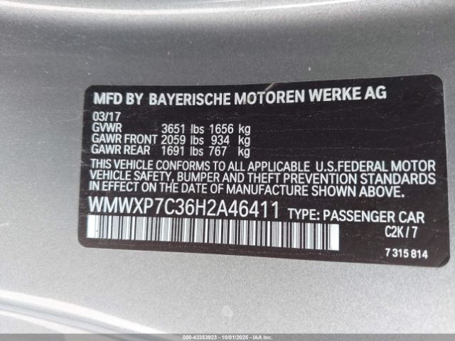 2017 MINI HARDTOP WMWXP7C36H2A46411 Photo 8