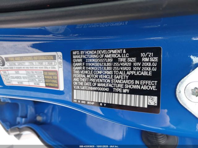 2022 ACURA RDX 5J8TC2H84NY000040 Photo 8