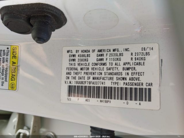 2015 ACURA TLX 19UUB2F79FA007741 Photo 8