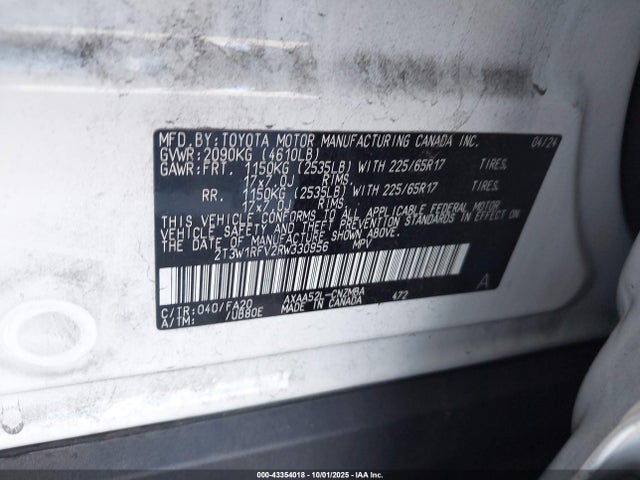 Toyota Rav4 Xle 2024 2T3W1RFV2RW330956 Image 9