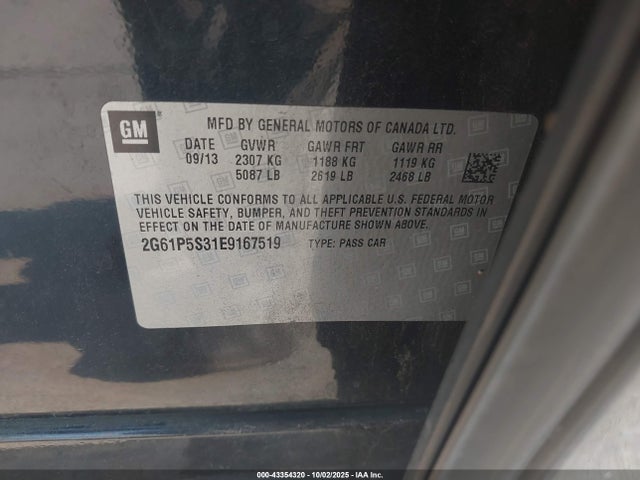 2014 CADILLAC XTS 2G61P5S31E9167519 Photo 8