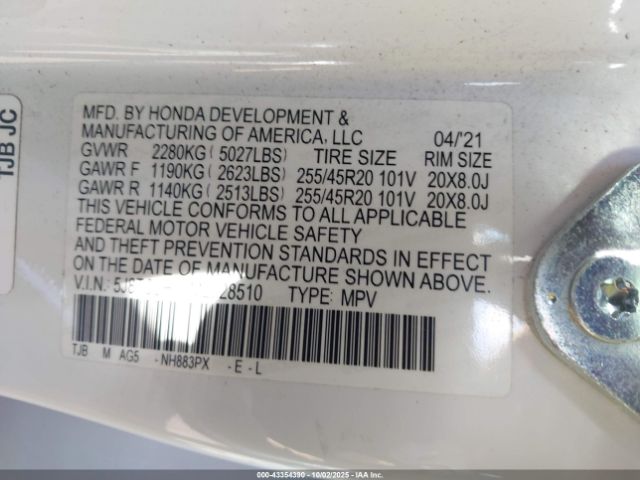 2021 ACURA RDX 5J8TC2H69ML028510 Photo 8