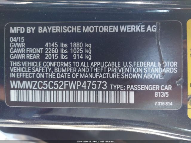 2015 MINI COUNTRYMAN WMWZC5C52FWP47573 Photo 8