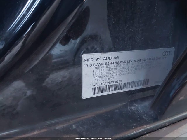 2014 AUDI A4 WAUBFAFL2EA058298 Photo 8