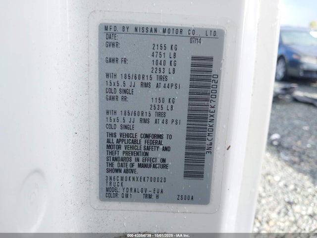 Nissan NV200 SV 2014 3N6CM0KNXEK700020 Image 9