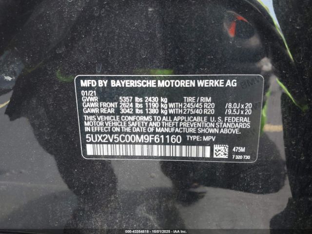 2021 BMW X4 5UX2V5C00M9F61160 Photo 8