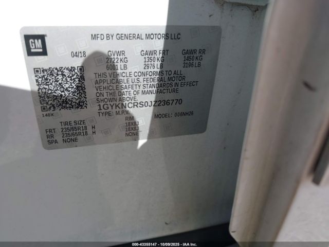 2018 CADILLAC XT5 1GYKNCRS0JZ236770 Photo 8