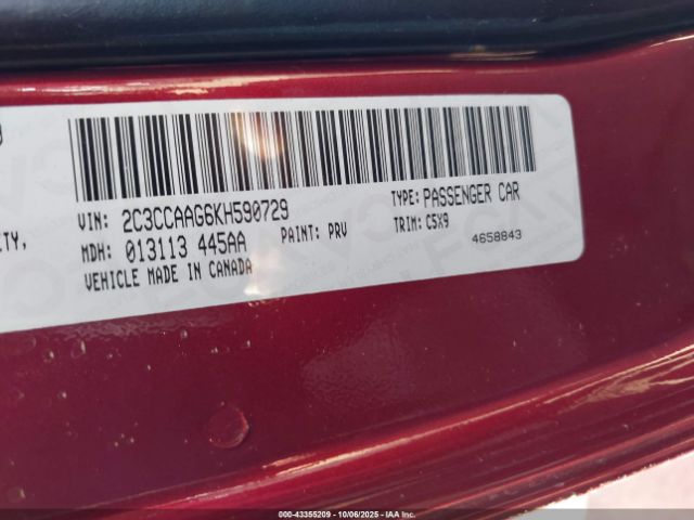 2019 CHRYSLER 300 2C3CCAAG6KH590729 Photo 8