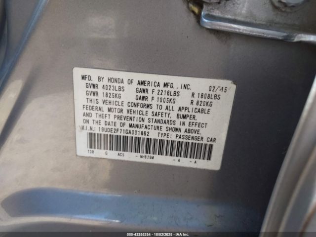 2016 ACURA ILX 19UDE2F71GA001862 Photo 8