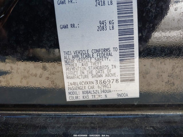 1N4BL4CVXRN386978 Nissan 2024